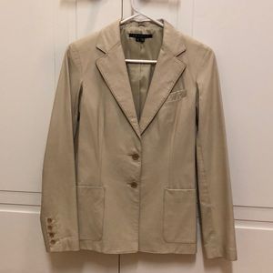 Leather blazer by Theory